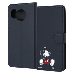AQUOSsense8 ケース 手帳型 ディズニー ミッキー キャラクター グッズ お座り sitting 耐衝撃 傷に強い 頑丈 丈夫 強い シンプル カード 収納 ポケット ストラップホール 付 スタンド 機能 マグネッ