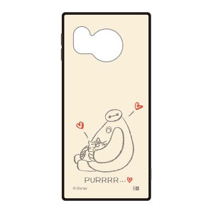 AQUOSsense8 ケース ディズニー ベイマックス モチ ベージュ キャラクター グッズ 耐衝撃 スマホ カバー エアクッション ハイブリッド スクエア 角 シルエット フォルム SH-54D SHG11 AQUOS sense8 SHARP