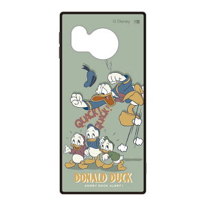 AQUOSsense8 ケース ディズニー ドナルド 甥っ子 キャラクター グッズ 耐衝撃 スマホ カバー エアクッション ハイブリッド スクエア 角 シルエット フォルム SH-54D SHG11 AQUOS sense8 SHARP シャープ KAKU