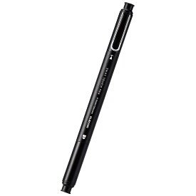 タッチペン スタイラスペン 2WAY ( ディスク + 超感度 ) ペン先交換可 キャップ付 高密度ファイバーチップ採用 ブラック ELECOM