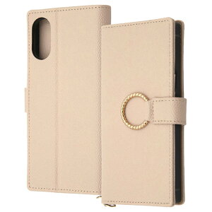 Xperia10VI �蒠�^ �P�[�X �����O �x���g �x�[�W�� �J�o�[ PU ���U�[ �ϏՌ� �J�[�h ���[ �|�P�b�g �X�g���b�v�z�[�� �t �X�^���h�@�\�t�� Xperia 10 VI �G�N�X�y���A SO-52E SONY �\�j�[ KAKU Ring IN-RXP10M6T