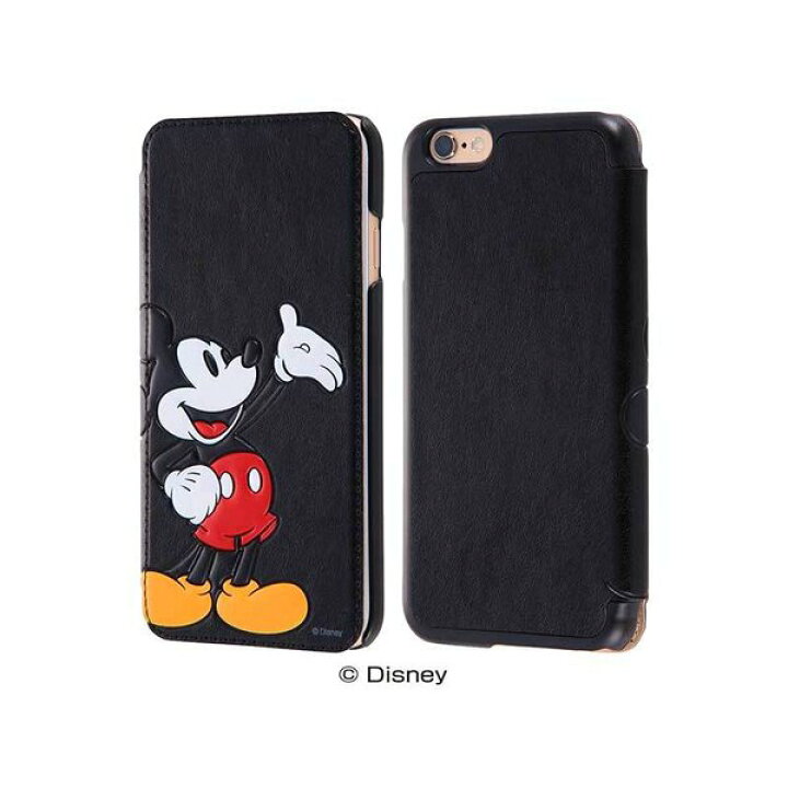 楽天市場 Iphone 6 6s 手帳型ケース ディズニー ミッキーマウス カバー レザー カードポケット 立体 可愛い おしゃれ イングレム Rt Dp9j Mk クロスロード 楽天市場店