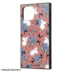 iPhone 12 iPhone 12Pro 耐衝撃ケース ムーミン パターン_1 ハイブリッド スクエア 四角 シンプル おしゃれ かわいい キャラ イングレム IQ-AP27K3TB-MT012