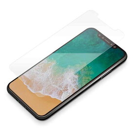 iPhone X 液晶画面保護ガラスフィルム スーパークリア ディスプレイ 硬度9H 強化ガラス 耐衝撃 クリア PGA