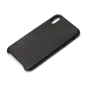 iPhone X ケース ブラック PUレザー カバー 上品 保護 高級感 シンプル オシャレ おしゃれ PGA