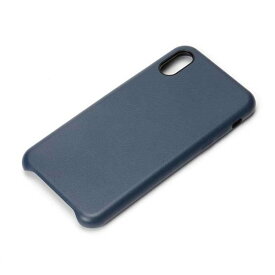 iPhone X ケース ブルー PUレザー カバー 上品 保護 高級感 シンプル オシャレ おしゃれ PGA