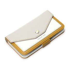 iPhone XS X ケース イエロー 手帳型カバー フリップ カードポケット シンプル おしゃれ 保護 PGA