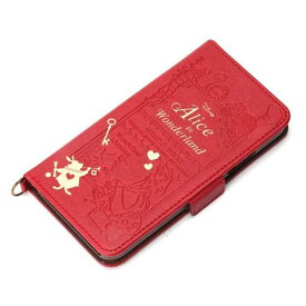 iPhone X ケース ディズニー アリス 手帳型カバー カードポケット かわいい 可愛い おしゃれ オシャレ キャラ PGA