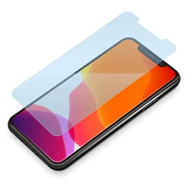iPhone 11 液晶画面保護ガラスフィルム ブルーライト低減 光沢 ディスプレイ 硬度9H 強化ガラス 耐衝撃 クリア PGA