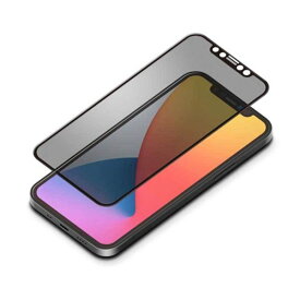 iPhone 12mini 液晶画面全面保護ガラスフィルム 覗き見防止 フルカバー 耐衝撃 クリア 硬度9H 撥水 撥油 PGA