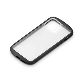iPhone 12mini ケース ブラック ガラスタフケース カバー ラウンド シンプル おしゃれ PGA