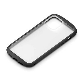 iPhone 12 12Pro ケース ブラック ガラスタフケース カバー ラウンド シンプル おしゃれ PGA