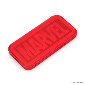 iPhone 12mini ケース MARVEL ロゴ 手帳型カバー ガラス 耐衝撃 透明 クリア カスタマイズ カードポケット シンプル おしゃれ 可愛い かわいい PGA