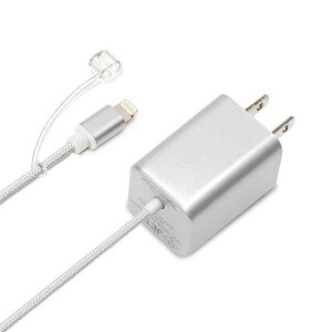 iPhone P[u Vo[ LightningRlN^ AC[d ^tP[u AbvF  2.1A PGA