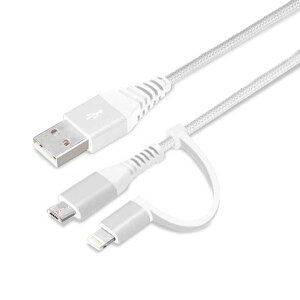 iPhone P[u 50cm zCg&Vo[ Lightning micro USB ϊRlN^t 2in1 USB X}z X}[gtH PGA