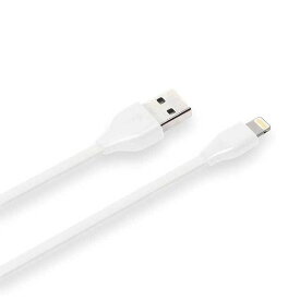 iPhone ケーブル ホワイト Lightningコネクタ USBフラットケーブル 0.5m 充電 通信 PGA