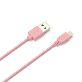 スマートフォン ケーブル 50cm ピンク microUSB コネクタ USB ケーブル 充電 通信 高出力 スマホ タブレット PGA