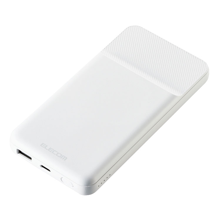 エレコム MagSafe対応 モバイルバッテリー PD対応 20W 10000mAh USB-C×1 USB-A×1 マグネット iPhone ホワイト DE-C32-10000WH