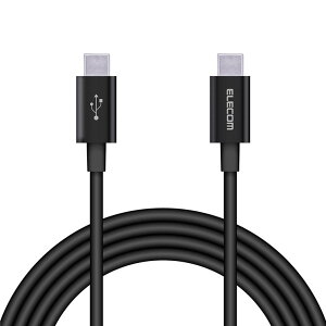 �G���R�� USB�P�[�u�� 2m Type-C�I�X - �I�X �f�����ɂ����ϋv�� PD�Ή� �u���b�N MPA-CCPS20PNBK