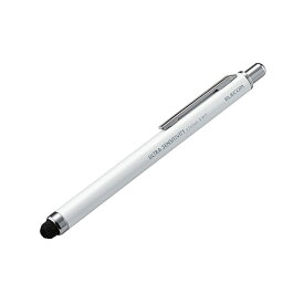 エレコム スマートフォン・タブレット用タッチペン 超感度タイプ ノック式 ホワイト P-TPCNWH