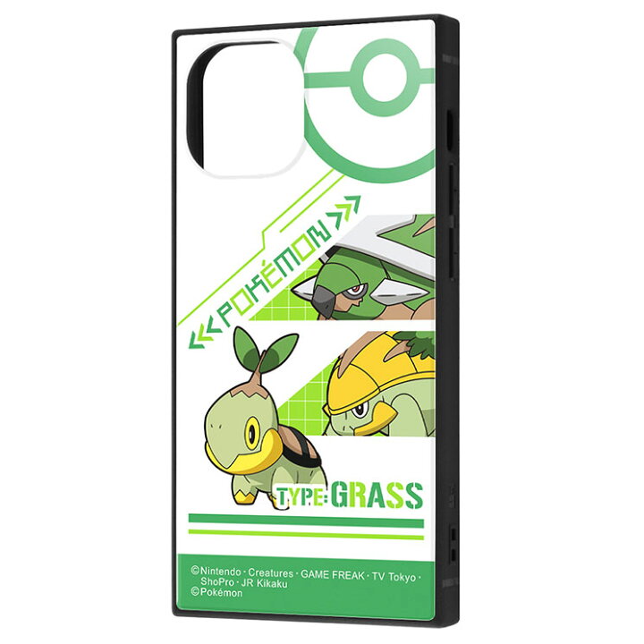 楽天市場 Iphone 13mini 12mini ケース ポケモン ナエトル 耐衝撃カバー 四角 スクエア かわいい 可愛い おしゃれ オシャレ シンプル キャラ イングレム クロスロード 楽天市場店