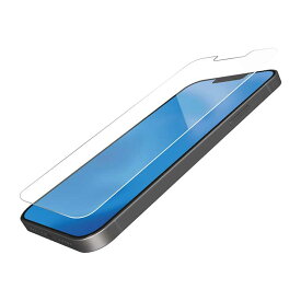 エレコム iPhone 13mini 液晶画面保護ガラスフィルム ブルーライトカット 指紋防止 貼り付けツール付 アイフォン