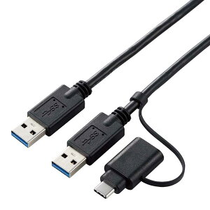 GR f[^ڍsP[u USB3.0 Windows-MacΉ Type-CA_v^t 1.5m ubN ELECOM