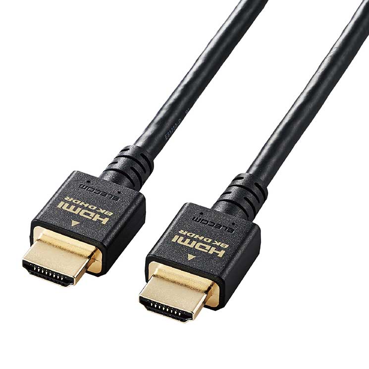エレコム HDMI ケーブル HDMI2.1 ウルトラハイスピード 8K4K対応 2m ブラック ELECOM