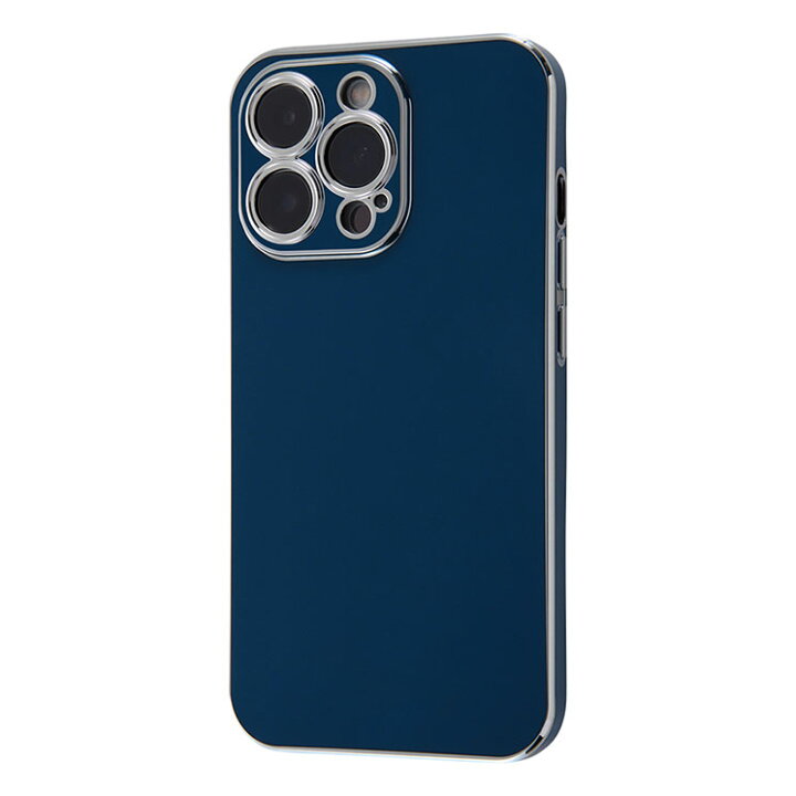 楽天市場】iPhone 13 Pro ケース ネイビー シルバー TPUソフトカバー 