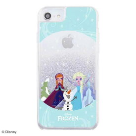 iPhone SE(第2世代) 8 7 6s 6 グリッターケース ディズニー アナと雪の女王 ラメ カバー キラキラ 保護 かわいい おしゃれ 可愛い IJ-DP76LG1S-FR002