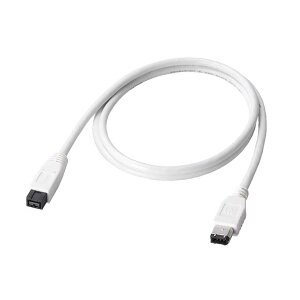 �G���R�� IEEE1394�P�[�u�� 9pin-6pin 1m �z���C�g ELECOM