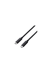 �G���R�� USB3.1�P�[�u�� Gen2 C-C�^�C�v �F�ؕi USB Power Delivery�Ή� 5A�o�� 0.5m �u���b�N ELECOM