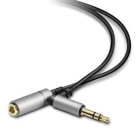 エレコム ヘッドホン延長ケーブル 高音質 1m シルバー ELECOM