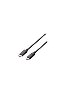 �G���R�� USB2.0�P�[�u�� C-C�^�C�v �F�ؕi USB Power Delivery�Ή� 5A�o�� 1.0m �u���b�N ELECOM