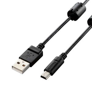 �G���R�� �f�W�J���pUSB�P�[�u�� miniB �t�F���C�g�R�A 0.5m �u���b�N ELECOM