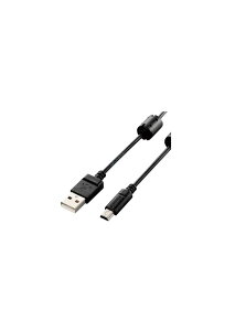 �G���R�� �f�W�J���pUSB�P�[�u�� miniB �t�F���C�g�R�A 1.5m �u���b�N ELECOM