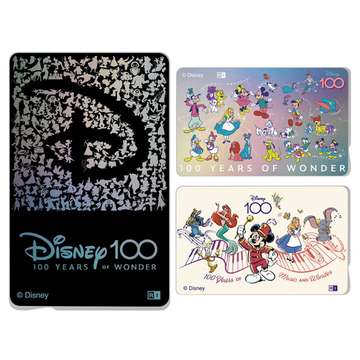 楽天市場】ディズニー ICカードステッカー 100周年 限定 デザイン 