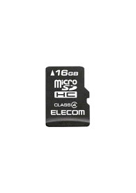 エレコム マイクロSD カード 16GB Class4 SD変換アダプタ付 データ復旧サービス ELECOM