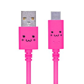 エレコム スマートフォン用USBケーブル USB2.0準拠(A-C) 1.2m フェイス ピンク ELECOM
