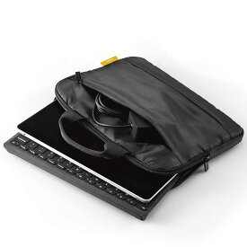 エレコム Surface Go3 Go2 Go パソコンケース ハンドル付き 軽量設計 起毛素材 ポケット付 PCケース バッグインバッグ パソコンバッグ ブラック ELECOM
