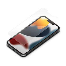 iPhone 13mini 液晶画面保護ガラスフィルム スーパークリア 透明 高光沢 耐衝撃 表面硬度10H 撥水 撥油 PGA