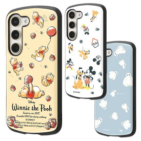 Galaxy S23 ケース ディズニー ミッキー プーさん ベイマックス プルート スマホ カバー ハイブリッド 保護 ギャラクシー SC-51D SCG19 docomo ドコモ au エーユー オシャレ かわいい エアクッション IN-DGS23AC4