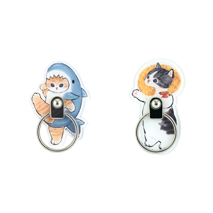 楽天市場】mofusand スマホリング サメにゃん にゃんこ 猫 ねこ えび  