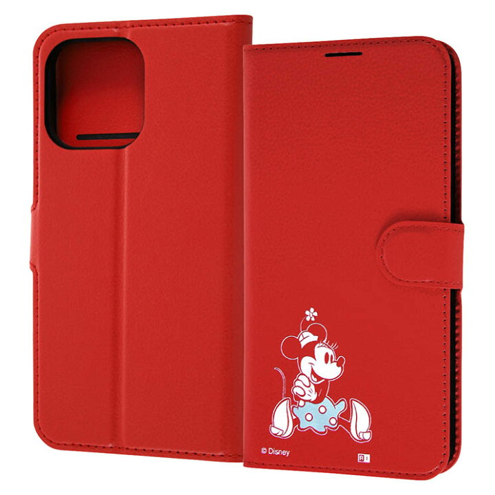 楽天市場 Iphone 14 Pro Max 手帳型 ケース ディズニー ミニー マウス Sitting おすわり スマホ カバー レッド ペア カード 収納 ポケット スタンド キャラクター グッズ ランド シー クロスロード 楽天市場店