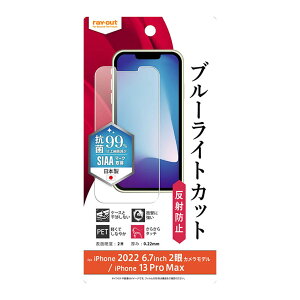 iPhone14Plus iPhone13ProMax フィルム 『 抗菌 抗ウイルス 』 ブルーライトカット 反射防止 アンチグレア 衝撃吸収 ウイルス 減少 保護フィルム スマホフィルム シート