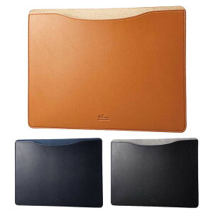 エレコム MacBook Pro 14インチ ( M1 2021 ) 用 パソコン ケース カバー スリーブタイプ ソフトレザー 内側起毛素材 スリム PCケース ブラック ブラック キャメル ネイビー