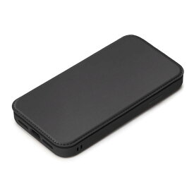 iPhone 14 13 手帳型 ケース シンプル 背面 クリア 透明 カバー スマホケース おしゃれ かわいい カード ポケット 収納 ブラック 黒 アイフォン アイホン 耐衝撃 頑丈 PGA PG-22KGF01BK