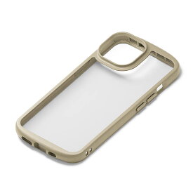 iPhone 14 13 クリア ケース ベージュ カバー スマホケース おしゃれ かわいい 背面 透明 MagSafe対応 アイフォン アイホン 耐衝撃 頑丈 PGA PG-22KPT02BE