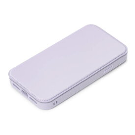iPhone 14 Pro 手帳型 ケース シンプル 背面 クリア 透明 カバー スマホケース おしゃれ かわいい カード ポケット 収納 パープル 紫 アイフォン アイホン プロ PGA PG-22QGF05PP