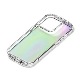 iPhone 14 Pro クリア ケース オーロラ 虹 カバー スマホケース おしゃれ かわいい 背面 透明 レインボー MagSafe対応 アイフォン アイホン プロ PGA PG-22QPT05AR